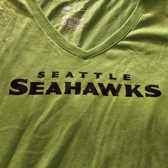 Nike Seattle Seahawks Lime Green T-Shirt Size M - Picture 2 of 6
